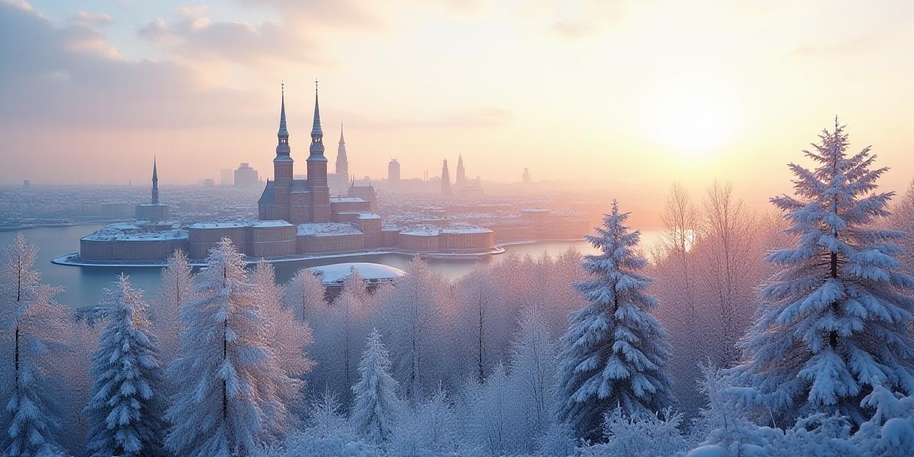 Vinterutsikt över Stockholm